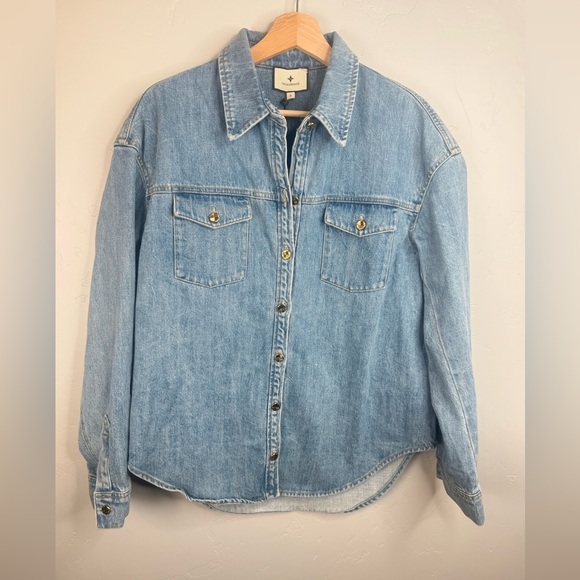 Tuckernuck Tops - NWT Tuckernuck Denim Shirt Jacket Button-Down Trucker Western Shacket Small